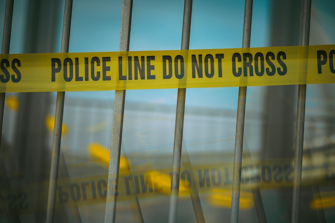 vintage crime scene photo